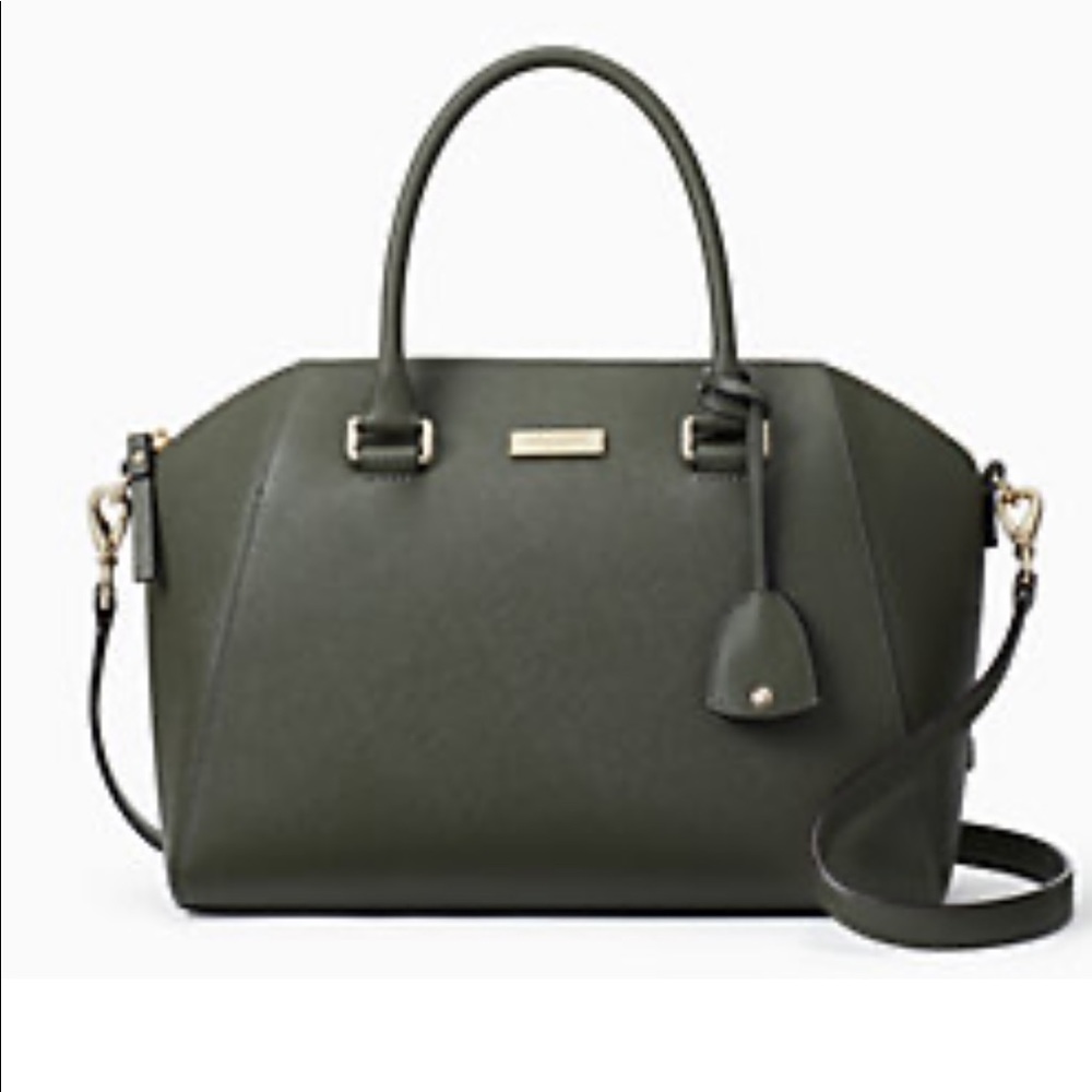 Olive green Tilden place pippa bag from Kate Spade